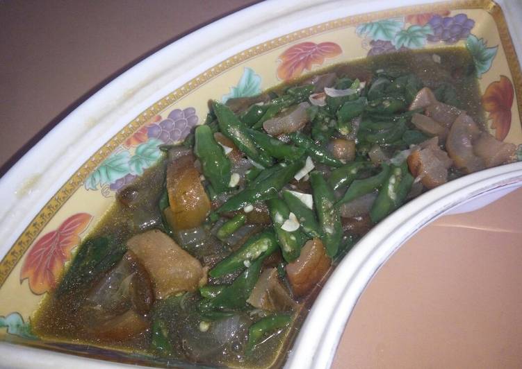 Recipe: Tasty Oseng kikil cabe ijo