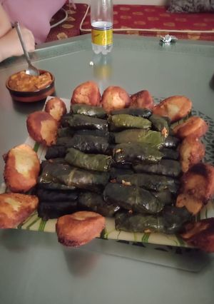 صورة لوصفة محشي اوراق صلق