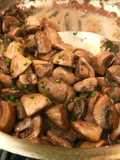 Easy Mushrooms in Wine & Shallot Sauce with Herbs