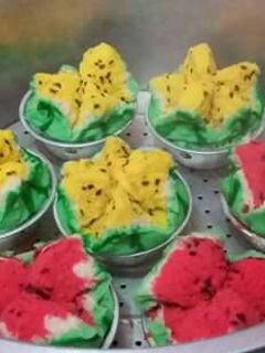 Foto resep Bolu Kukus Semangka