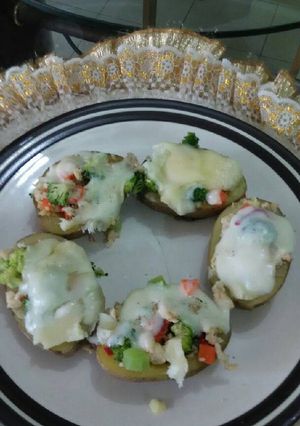Foto resep Kentang kukus keju Mozarella ala dinny