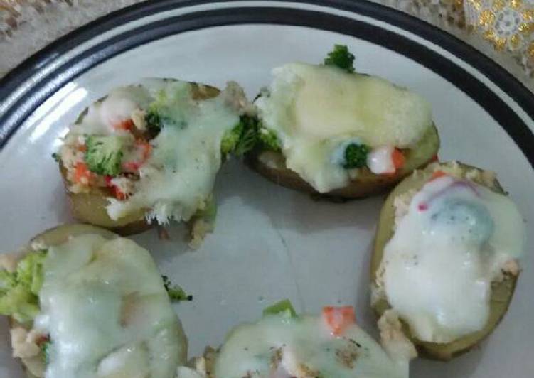 Kentang kukus keju Mozarella ala dinny