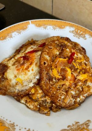 Foto resep Telur ceplok kecap pedas