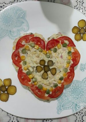 عکسی از دستور سالاد الویه