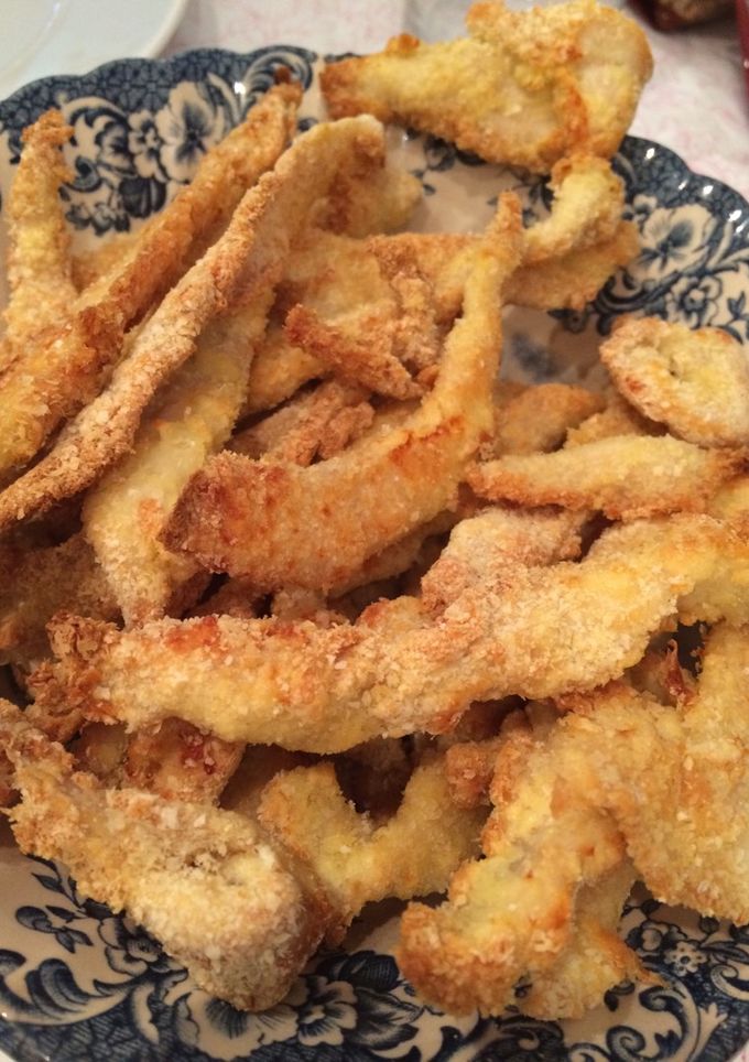 Una foto de Fingers de pollo sin freír