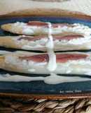 Espárragos blancos rellenos