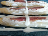 Espárragos blancos rellenos