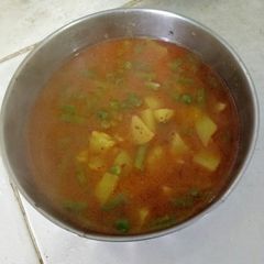A picture of French Beans sabzi.