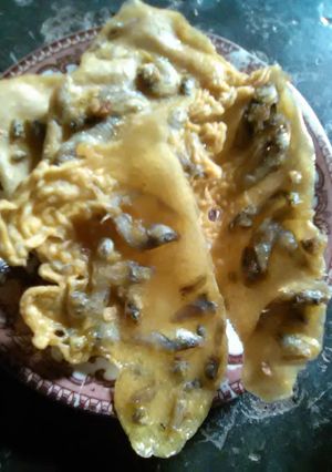 Foto resep Peyek impun (ikan teri basah)