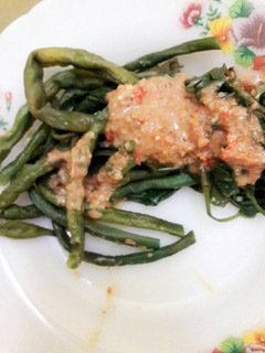 Foto resep Rumbah /rujak kangkung sambal asem has karangampel indramayu