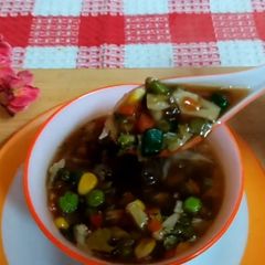 A picture of Hot and Sour Soup.