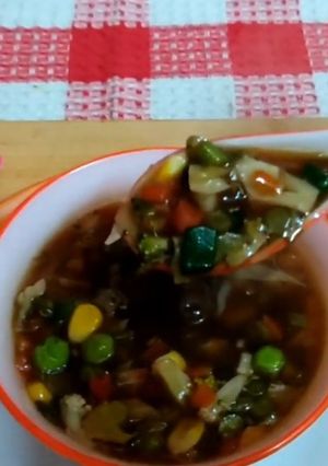 A picture of Hot and Sour Soup.