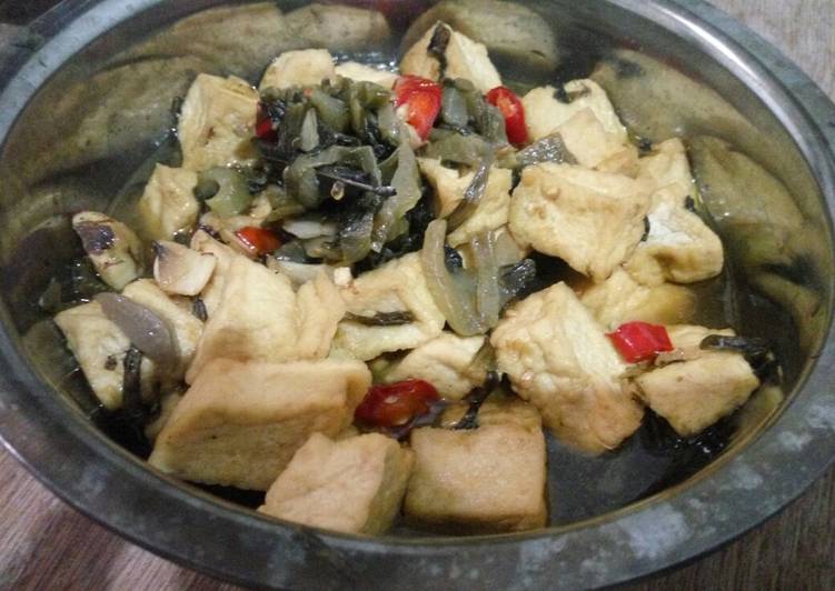 Oseng Oseng tahu sayur asin