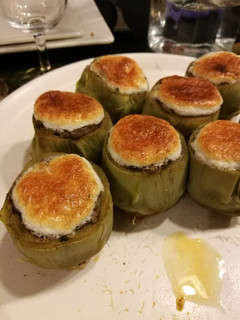 Una foto de Alcachofas rellenas de setas 🍄🟫