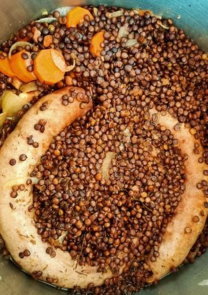 Une photo de Lentilles saucisses à la nutricook seb