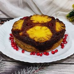 A picture of Pineapple upside down cake.