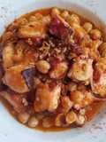 Garbanzos con pulpo