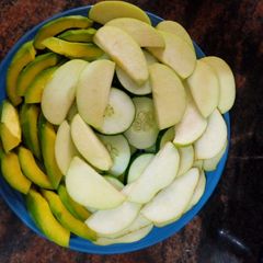 A picture of Four fruit salad.