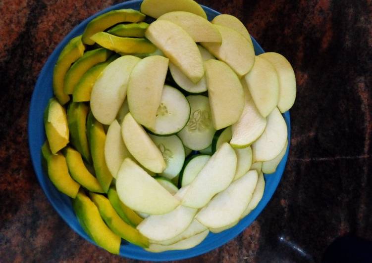 Steps to Prepare Perfect Four fruit salad Cooking Basics for Beginners