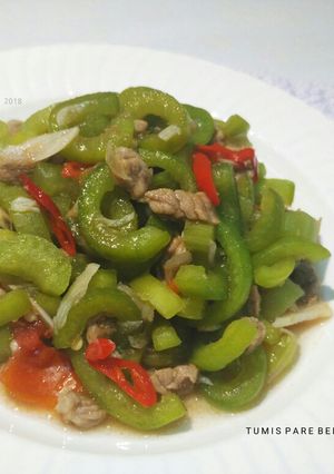 Foto resep Tumis Pare Belut Saus Tiram
