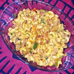 Chicken keema macaroni A picture of Chicken keema macaroni.