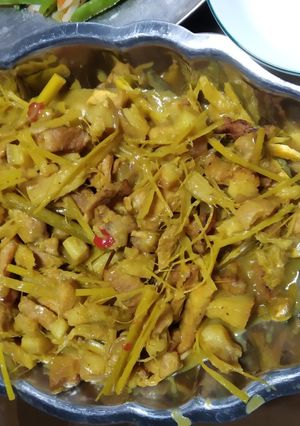Hình của món Heo nấu giã cầy.