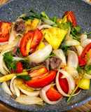 Thịt Bò Xào Thơm Cà Chua Hành Tây Cần Tây