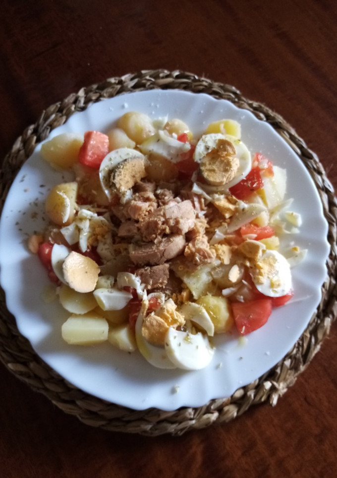 Una foto de Picado de patata cocida