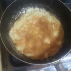 A picture of Fried eggs for breakfast.
