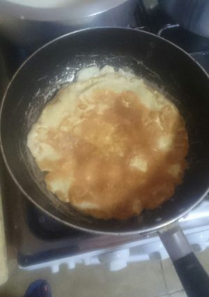 A picture of Fried eggs for breakfast.