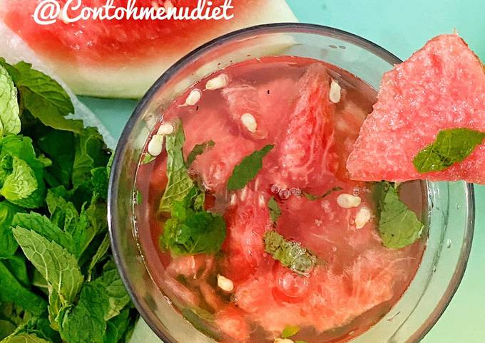 Resep Kilat Takjil Es Semangka Mint Squash Segar Menu Berbuka Tanpa Gula Ion tubuh
