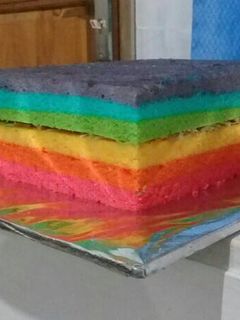 Foto resep Rainbow cake kukus