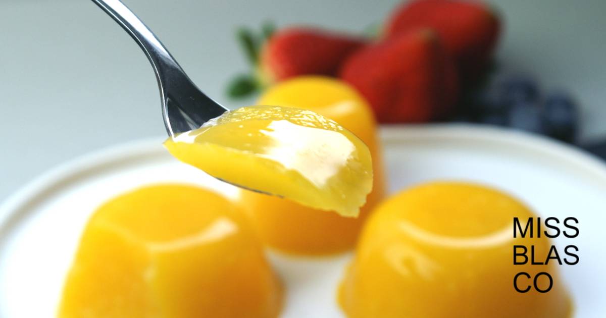Gelatina de naranja con agar agar Receta de Francesca Missblasco- Cookpad