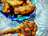 Alitas de pollo con curry rojo