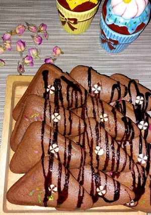 عکسی از دستور کیک سه دقیقه ای در ساندویچ ساز
