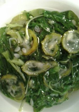 Foto resep Sayur Bening Bayam Plus Oyong Suegeerr 