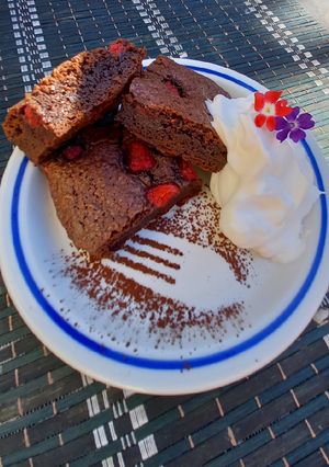 Málnás Brownie recept fotója