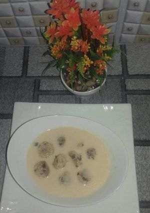 صورة لوصفة كرات الدجاج بالوايت صوص 😋😋
