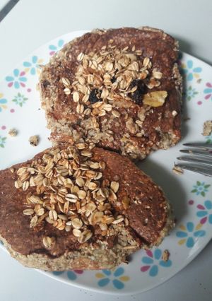 Una foto de Pancakes de banana y avena 🍌