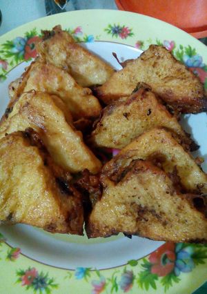 Foto resep Roti Tawar Goreng isi Coklat