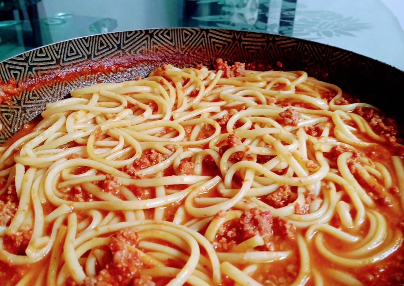 Pasta en salsa boloñesa especial