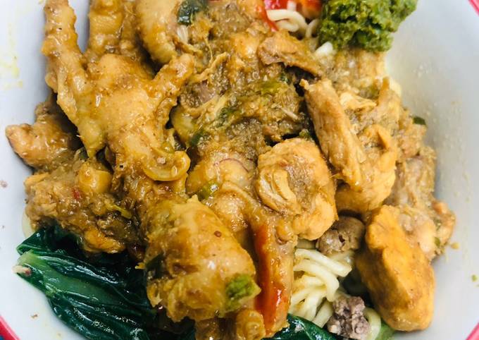 Resep: Mie Ayam bumbu kampung ala Minang Untuk Pemula