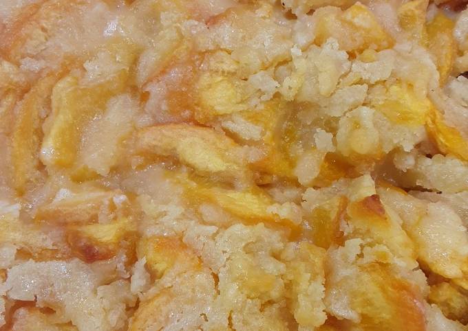 Easy peach cobbler