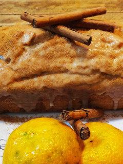 Una foto de Budín de canela y mandarina