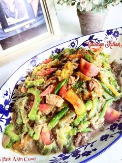 Foto resep Tumis Pare Asin Cumi