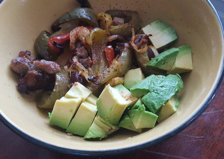 Recipe of Tasty Steak bowl with chimichurri sauce