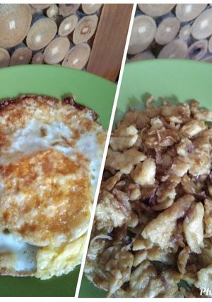 Foto resep Telur ceplok🍳& orak arik 🥚