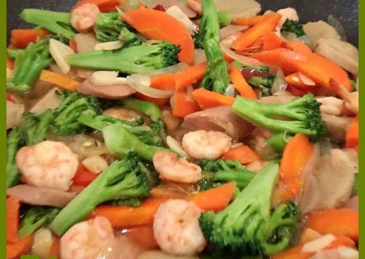 Resep Cah Brokoli Udang, Enak Banget