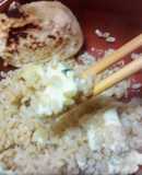 Arroz yamaní con queso Roquefort 🍚(⁠~⁠￣⁠³⁠￣⁠)⁠~🧀
