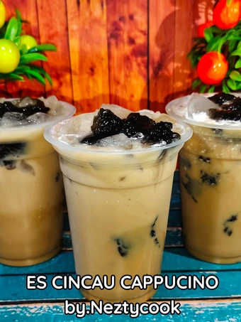 Cara Gampang Membikin Resep Es cincau cappucino yang  Bikin Ketagihan Anti Ribet, Mantap Sekali
